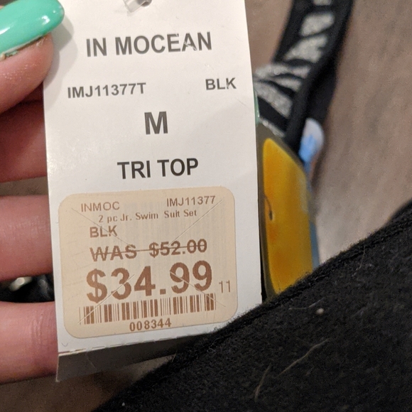 Grey and black bathing suit top - Picture 2 of 2